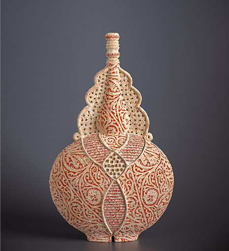 Thaslis VI, ceramic vessel by Avital Sheffer, 2022